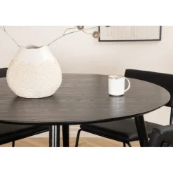 Dipp Rundt Spisebordssæt - Sort