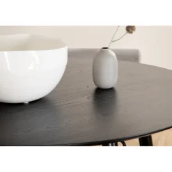 Dipp Rundt Spisebordssæt - Sort og Lysegrå