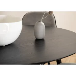 Dipp Rundt Spisebordssæt - Sort og Lysegrå
