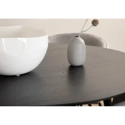 Dipp Rundt Spisebordssæt - Sort og Lysegrå