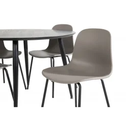 Dipp Rundt Spisebordssæt - Sort og Grøn