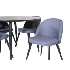 Dipp Rundt Spisebordssæt - Sort og Blå