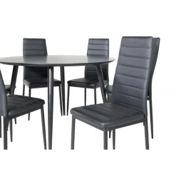 Dipp Rundt Spisebordssæt - Sort