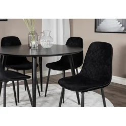 Dipp Rundt Spisebordssæt - Sort