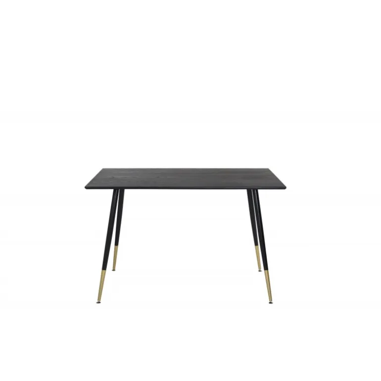 Dipp Spisebord 120cm - Sort og Messing