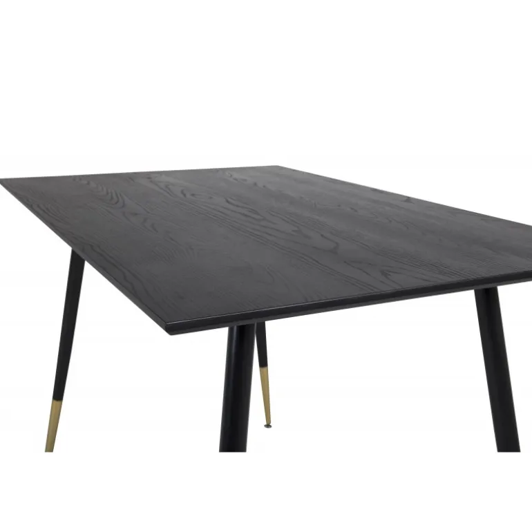 Dipp Spisebord 120cm - Sort og Messing