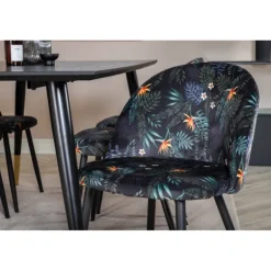 Dipp Spisebordssæt - Sort, Messing Grå