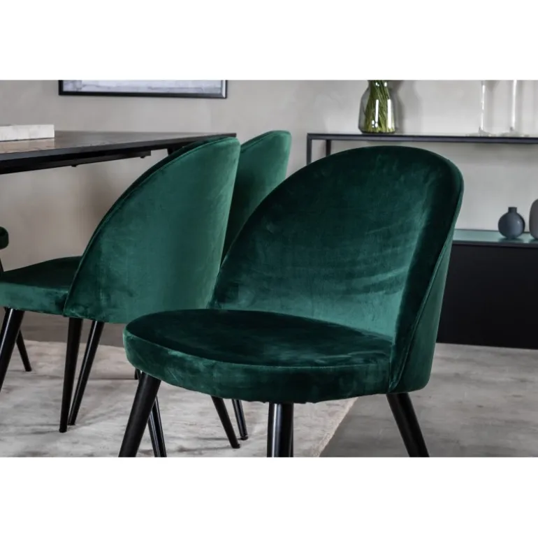 Dipp Spisebordssæt - Sort og Grøn