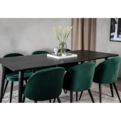 Dipp Spisebordssæt - Sort og Grøn