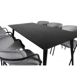 Dipp Spisebordssæt - Sort og Grå