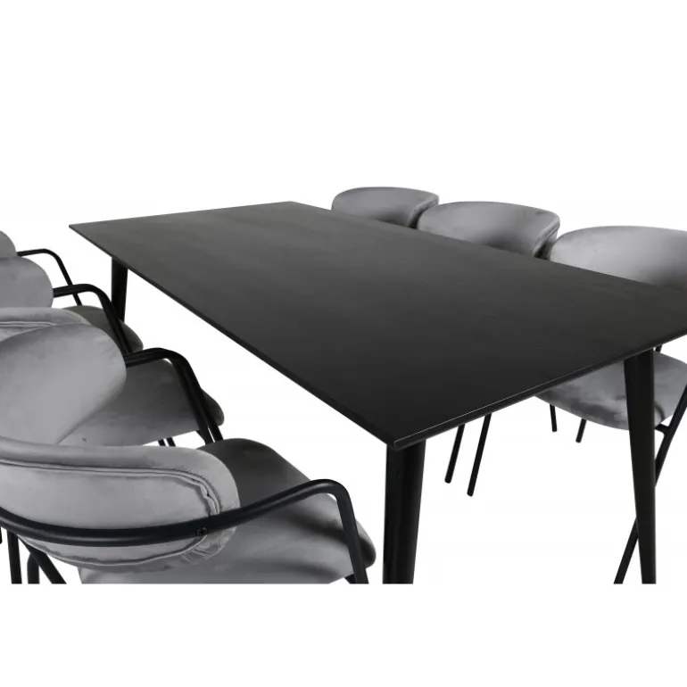 Dipp Spisebordssæt - Sort og Grå