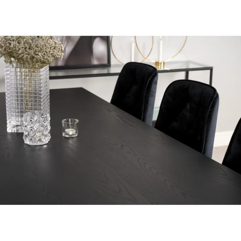 Dipp Spisebordssæt - Sort og Messing