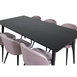 Dipp Spisebordssæt - Sort og Pink