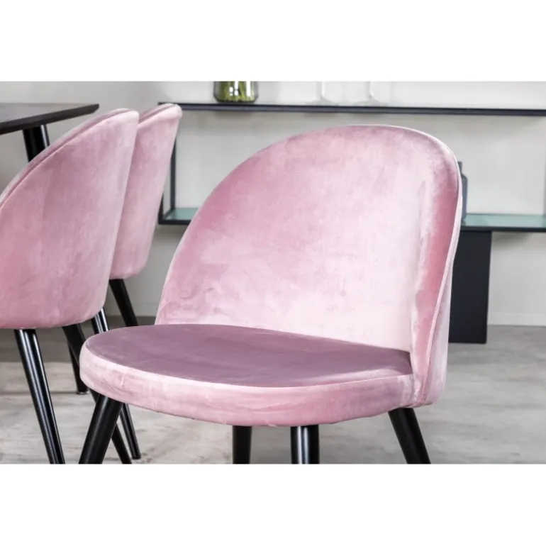 Dipp Spisebordssæt - Sort og Pink