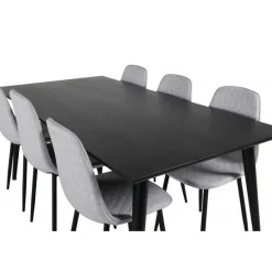 Dipp Spisebordssæt - Sort og Grå