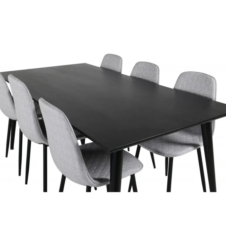 Dipp Spisebordssæt - Sort og Grå