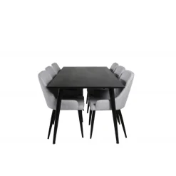 Dipp Spisebordssæt - Sort og Lysegrå