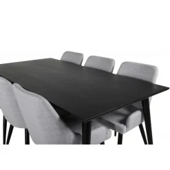 Dipp Spisebordssæt - Sort og Lysegrå