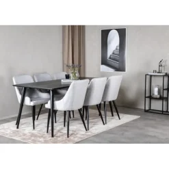 Dipp Spisebordssæt - Sort og Lysegrå