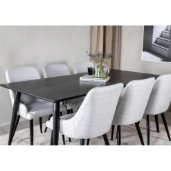 Dipp Spisebordssæt - Sort og Lysegrå