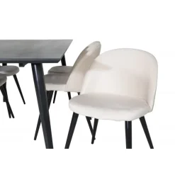 Dipp Spisestue Sæt - Beige og Sort