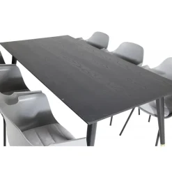 Dipp Spisestuesæt - Sort, Messing Grå