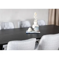 Dipp Spisestuesæt - Sort og Lysegrå