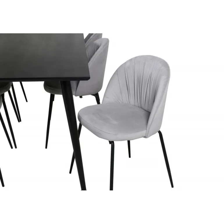 Dipp t Spisebordssæt - Sort og Grå