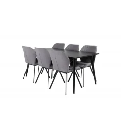 Dipp t Spisebordssæt - Sort og Grå