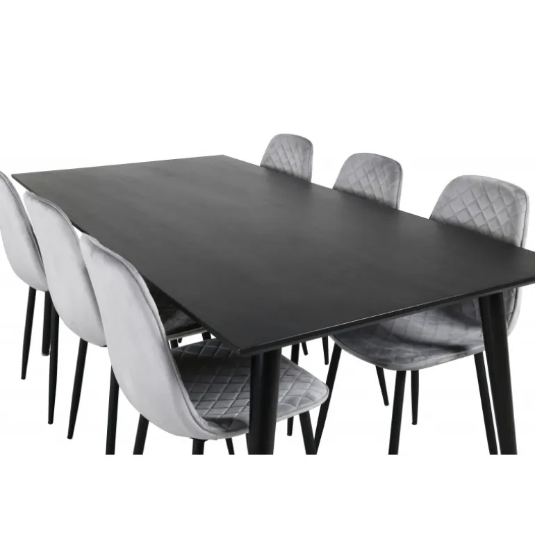 Dipp t Spisebordssæt - Sort og Grå