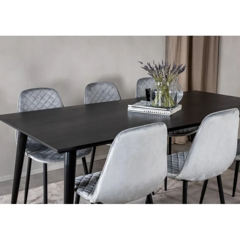 Dipp t Spisebordssæt - Sort og Grå