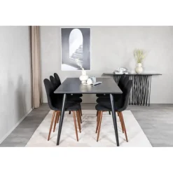 Dipp t Spisebordssæt - Sort og Natur