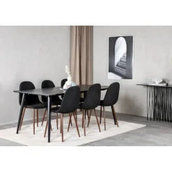 Dipp t Spisebordssæt - Sort og Natur