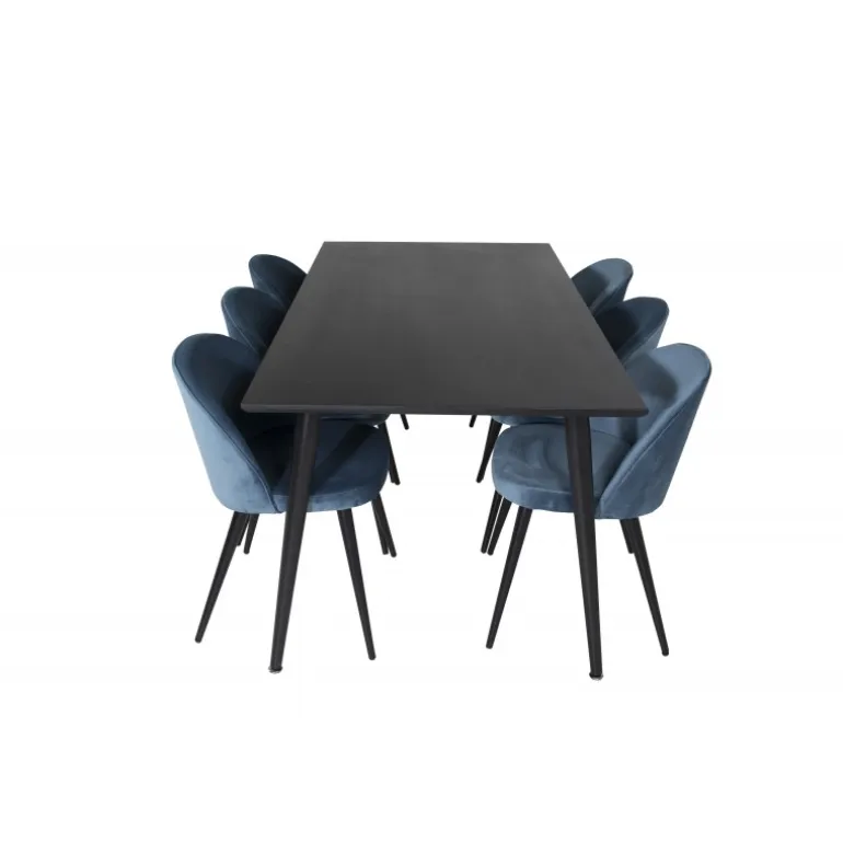 Dipp t Spisebordssæt - Sort og Blå