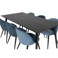 Dipp t Spisebordssæt - Sort og Blå