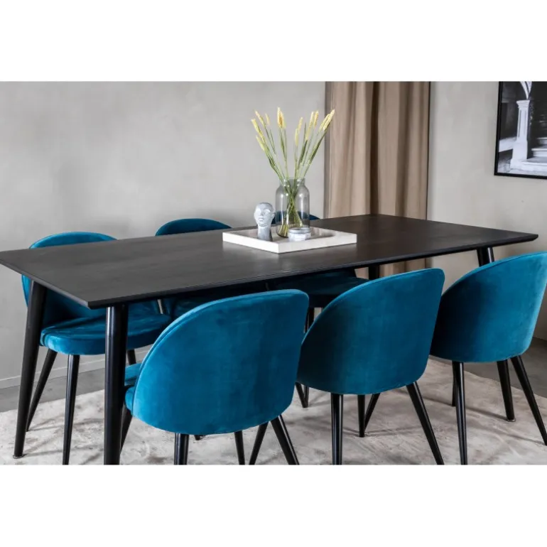 Dipp t Spisebordssæt - Sort og Blå