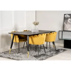 Dipp t Spisebordssæt - Sort og Messing