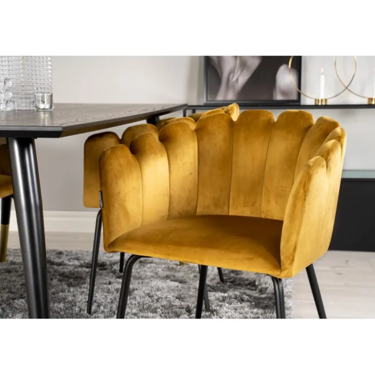 Dipp t Spisebordssæt - Sort og Messing