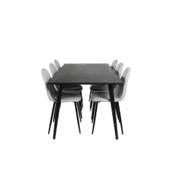 Dipp t Spisebordssæt - Sort og Lysegrå