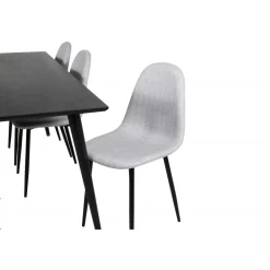 Dipp t Spisebordssæt - Sort og Lysegrå