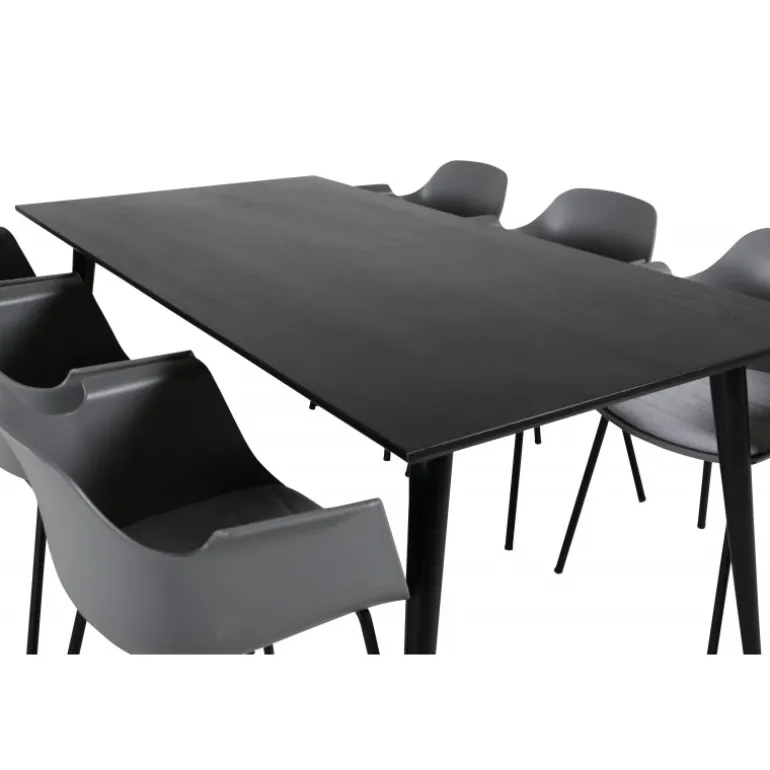 Dipp t Spisebordssæt - Sort og Grå