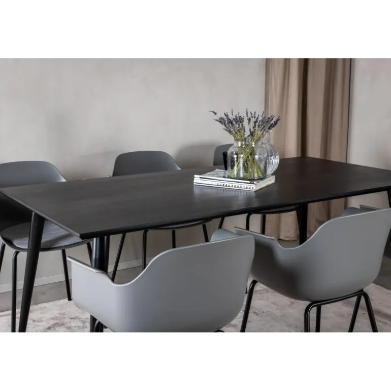 Dipp t Spisebordssæt - Sort og Grå