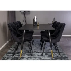 Dipp t Spisebordssæt - Sort og Messing