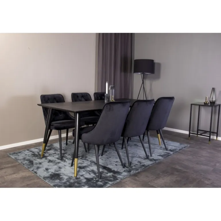 Dipp t Spisebordssæt - Sort og Messing