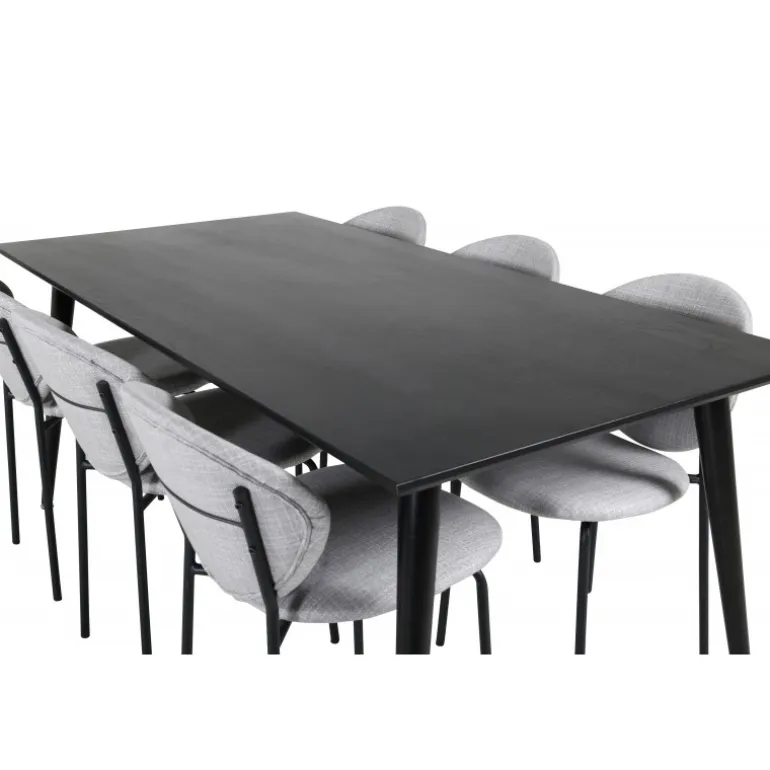 Dipp t Spisebordssæt - Sort og Grå