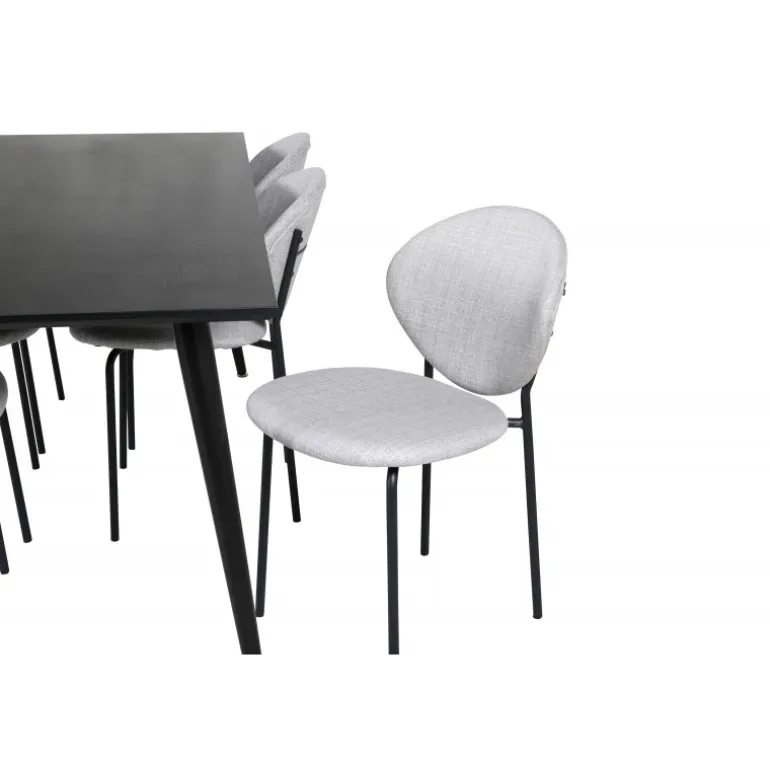 Dipp t Spisebordssæt - Sort og Grå