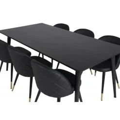 Dipp t Spisebordssæt - Sort og Messing