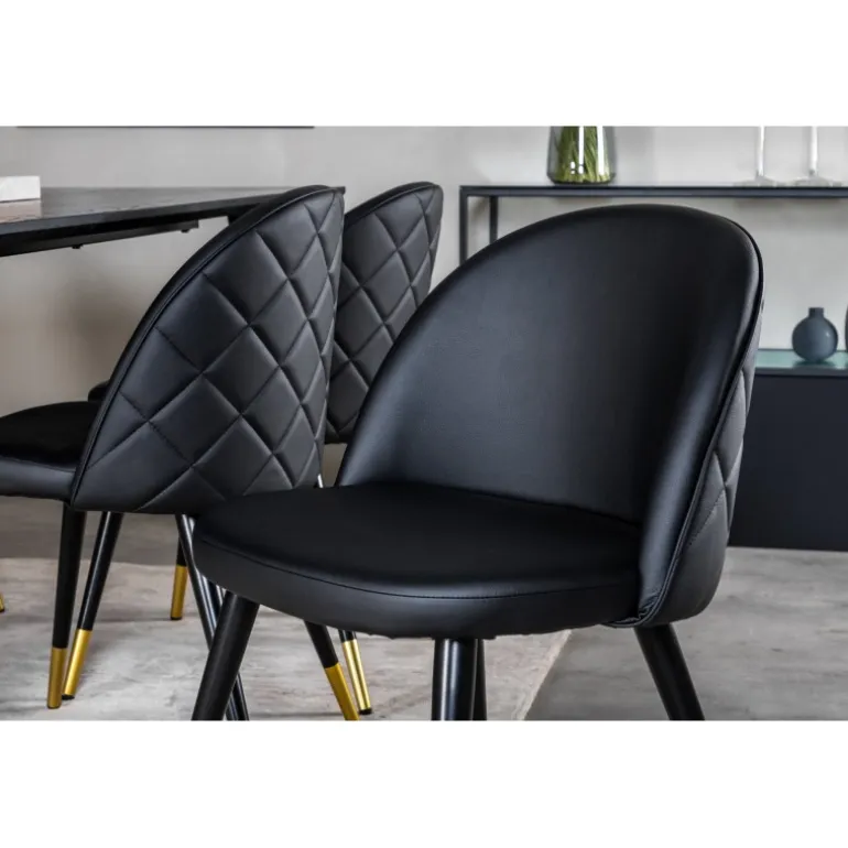 Dipp t Spisebordssæt - Sort og Messing