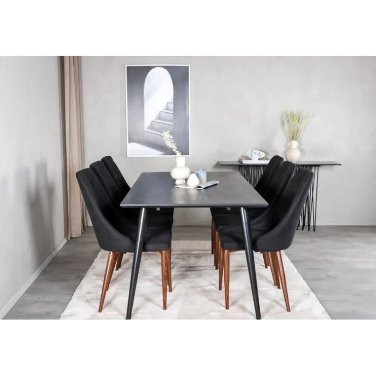 Dipp t Spisebordssæt - Sort og Natur