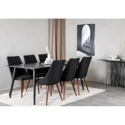 Dipp t Spisebordssæt - Sort og Natur